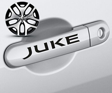 Nissan Juke Kapı Kolu Sport Sticker Yapıştırma 8 Adet