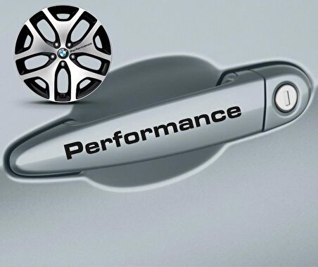 M Performance Kapı Kolu Sport Sticker Yapıştırma 8 Ad
