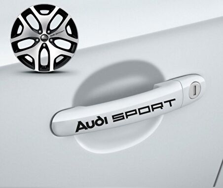 Audi Kapı 3 Kolu Sport Sticker Yapıştırma 8 Adet