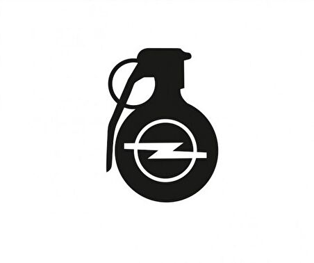 Opel Araba Komik El Bombası Sticker Yapıştırma