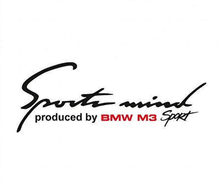 M M3 Mind Sport Far Üstü Oto Sticker Kaput Yapıştırma