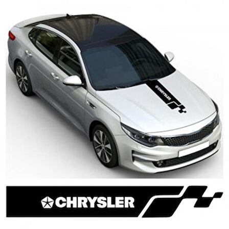 Chrysler Kaput Oto Sticker Yapıştırma