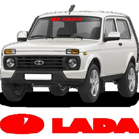 LADA Ön Cam Araba Sticker Yapıştırma 30CM EN