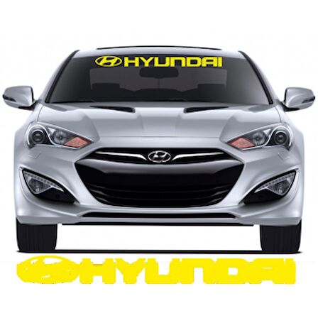Hyundai Ön Cam Araba Sticker Yapıştırma 30 CM EN