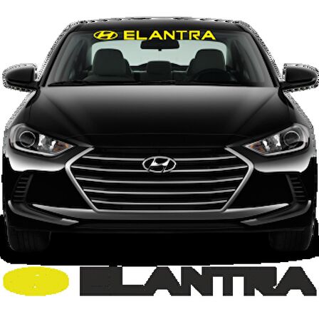 Hyundai Elantra Ön Cam Araba Sticker Yapıştırma