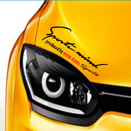 kişiye özel Mind Far Üstü Oto Sticker Kaput