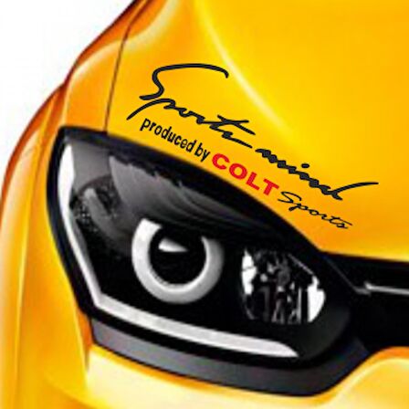 Mitsubishi Cold Mind Far Üstü Oto Sticker Kaput