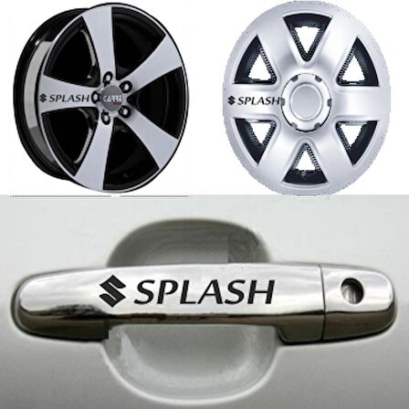 SUZUKİ Splash Kapı Kolu Jant Sticker Yapıştırma 8 Ad