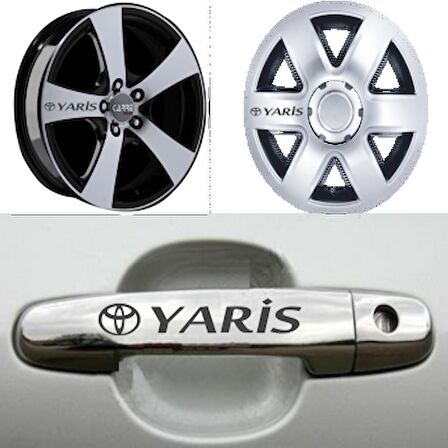 Toyota Yaris Kolu Jant Sticker Yapıştırma 8 Ad