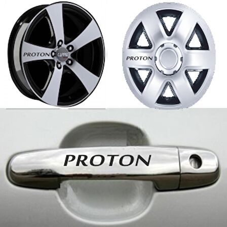 Proton Kapı Kolu Jant Sticker Yapıştırma 8 Ad