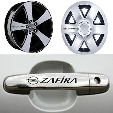 Opel Zafira Kapı Kolu Jant Sticker Yapıştırma 8 Ad