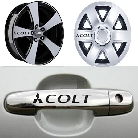 Mitsubishi Colt  Kapı Kolu Jant Sticker Yapıştırma 8 Adet