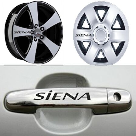Fiat Siena Kapı Kolu Jant Sticker Yapıştırma 8 Adet
