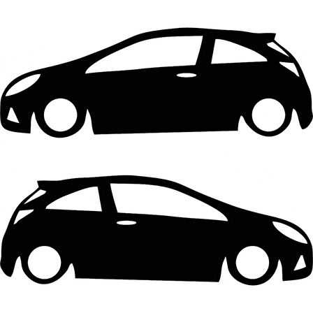 Opel Corsa D Sticker Yapıştırma 2 adet