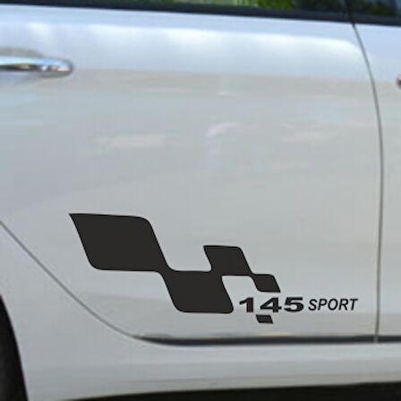 Alfa Romeo 145 Yan Sport Oto Sticker Sağ Sol 2 Adet