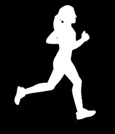Koşucu Sporcu Bayan Sticker Yapıştırma