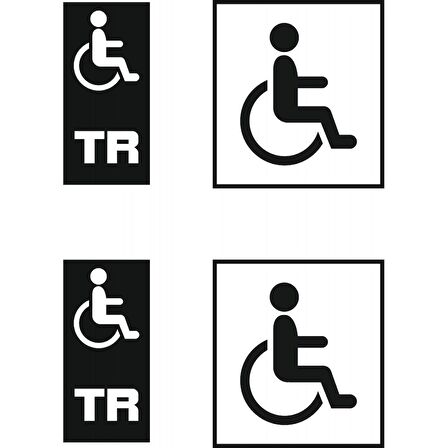 Engelsiz Sticker Plaka Tipi Yapıştırması