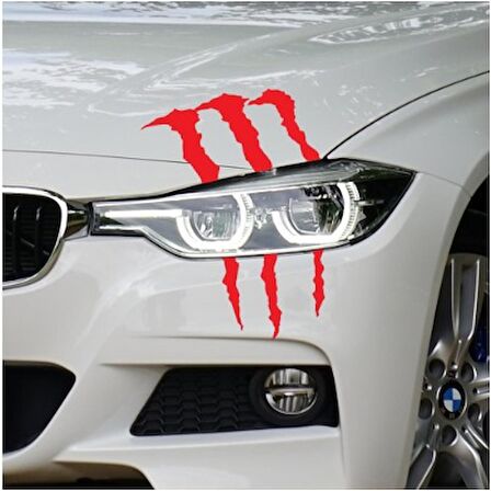 Far İçin Pençe Monster Sticker Yapıştırma