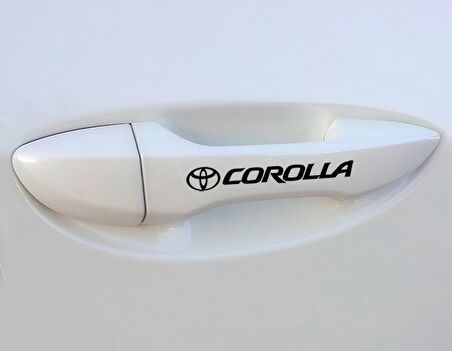 Toyota Corolla Kapı Kolu Sticker 8 Adet Yapıştırma