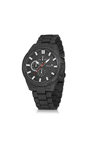 Erkek Set Kombin Kol Saati Ve Cüzdan Kemer Kartlık Çakmak Anahtarlık Siyah Pl-0792e1