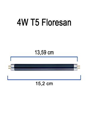 Şahnet 4W T5 BLB Floresan Ampul Mor Işık 13,6 cm- Para Makinesi Lambası