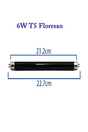 Şahnet 6W T5 BLB Floresan Ampul Mor Işık - Para Makinesi Lambası