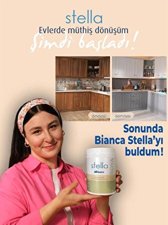 Bianca Stella Yeni Nesil Dönüşüm Boyası Ve Rulo Beyaz 1 Lt