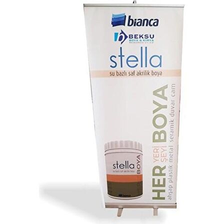 Bianca Stella Su Bazlı Akrilik Boya 0.5 lt İç Cephe Boyası Siyah