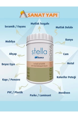 Stella Su Bazlı Saf Akrilik Boya Soft Lacivert