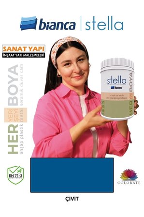 Stella Su Bazlı Saf Akrilik Boya Kırık Beyaz