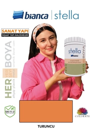 Stella Su Bazlı Saf Akrilik Boya Kırık Beyaz
