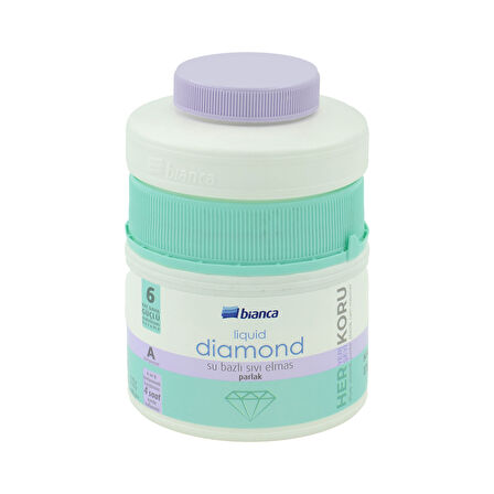 Bianca Liquid Diamond (Sıvı Elmas) Parlak Su Bazlı Vernik 600 ml