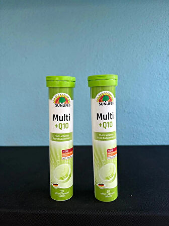 SUNLIFE MULTIVIT+Q10 20 EFF. TABLET (2 Lİ SET)
