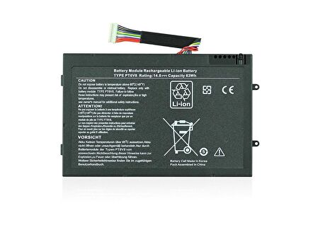 RETRO Dell Alienware M11x R2, M14x R2, PT6V8 Notebook Bataryası