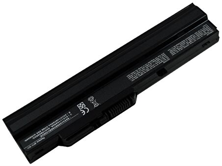 RETRO Lg X110, Datron Mobee N011, Msi U100 Notebook Bataryası - Siyah - 6 Cell