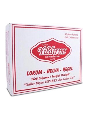 Çifte Kavrulmuş Güllü Isparta Lokumu 4 Kg.