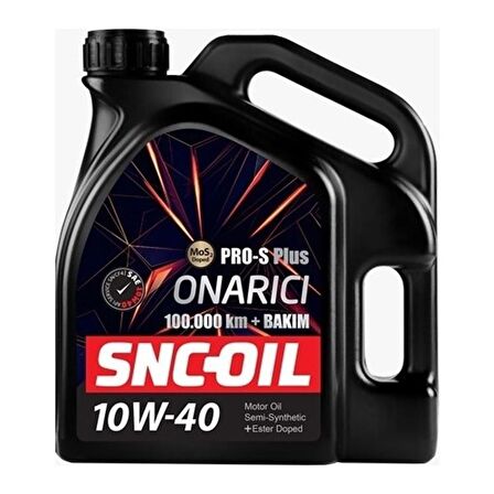 Snc Oil 100.000 Km+ Pro-S Plus Onarıcı 10W-40 4 Litre Motor Yağı