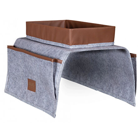 Çok Amaçlı Deri Şeritli Cepli Koltuk Kenarı Düzenleyici 03938