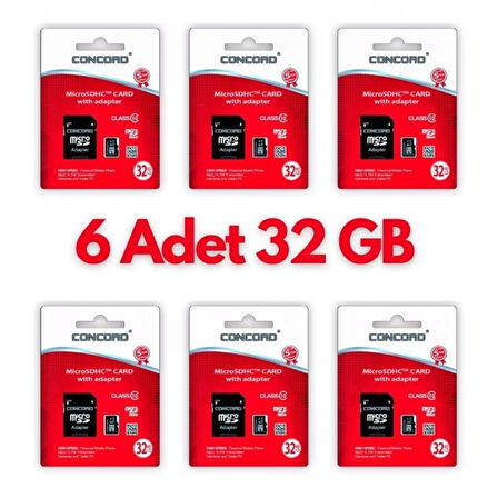 6 Adet Ultrahız 32gb Micro Sd Hafıza Kartı: Yüksek Performans Ve Geniş Depolama Kapasitesi