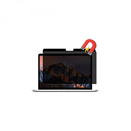 Macbook Air 13.3 Macbook Manyetik Hayalet Ekran Koruyucu - Siyah