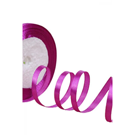 Saten Kurdele 3 cm 10 Metre Fuşya