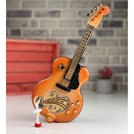 Gitar Görünümlü Nostaljik Müzik Kutusu