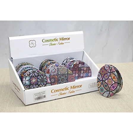 Taşlı El Aynası Oval İnce Alk3761