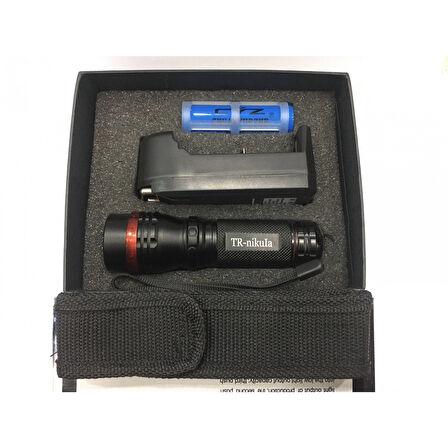 Beyaz Led Işıklı ,şarjlı Pil,şarj Cıhazlı El Fener 620