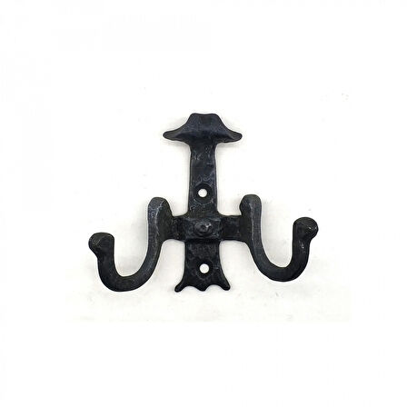 Antika Tarz Dekoratif Pirinç Gemici Askı - 85x94 Mm, Oksit