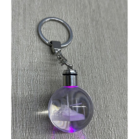 Ledli Sultanahmet Tasarımı Kristal Anahtarlık Alk3804