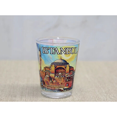 İstanbul Temalı Cam Shot Bardak Alk4356