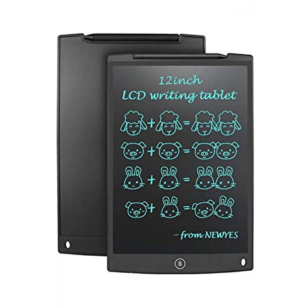 12 Inc Writing Lcd Grafik Dijital Kalemli Çizim Tableti Yazı Tahta Not Yazma Eğitim Tableti