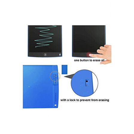 12 Inc Writing Lcd Grafik Dijital Kalemli Çizim Tableti Yazı Tahta Not Yazma Eğitim Tableti