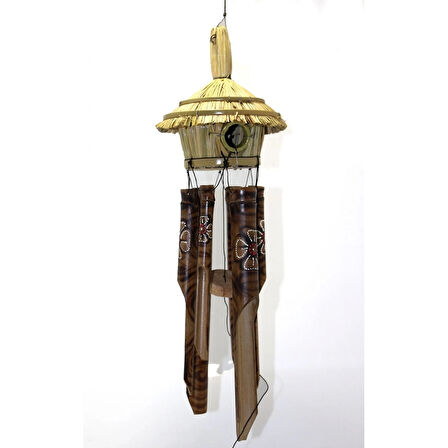 Hasır Kuş Yuvalı Bambu Çan 3dıarta-12-20